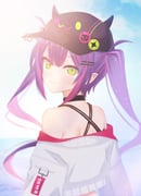 bibi_(tokoyami_towa) tokoyami_towa tokoyami_towa_(1st_costume) (hololive) drawn by fuji_nichijou