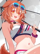 inugami_korone (hololive) drawn by kamineko_(kamineko9675)