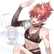 ange_katrina lize_helesta lize_helesta_(2nd_costume) (nijisanji) drawn by taman324