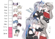 amane_kanata azki_(hololive) hakui_koyori hoshimachi_suisei kazama_iroha la+_darknesss murasaki_shion omaru_polka rindo_chihaya sakamata_chloe takane_lui todoroki_hajime (hololive hololive_dev_is) drawn by tora_(nanamiiill)