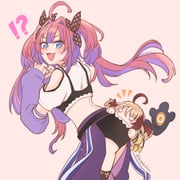 gigi_murin gigi_murin_(1st_costume) kikirara_vivi kikirara_vivi_(1st_costume) (hololive hololive_dev_is hololive_english) drawn by fuyuu_seibutsu