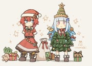 ange_katrina lize_helesta mandragora_(ange_katrina) sebastian_piyodore (nijisanji) drawn by uzumaki_osushi