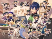 akira_ray asuka_hina axia_krone ban_hada elu_(nijisanji) emma_august fumi_(nijisanji) higuchi_kaede hyakumantenbara_salome kaida_haru leos_vincent machita_chima mameneko_(leos_vincent) oliver_evans pomu_rainpuff reimu_endou ryuushen shu_yamino suzuya_aki todoroki_kyouko ushimi_ichigo (jikkyou_powerful_pro_yakyuu nijisanji nijisanji_en nijisanji_koshien nijisanji_kr) drawn by 8ya_nagi