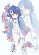 amamiya_kokoro amamiya_kokoro_(6th_costume) (nijisanji) drawn by fuji_(fujichan_628)