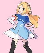 aki_rosenthal aki_rosenthal_(1st_costume) (hololive) drawn by gan2