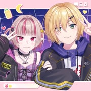 makaino_ririmu makaino_ririmu_(6th_costume) uzuki_kou uzuki_kou_(5th_costume) (nijisanji) drawn by sakurai0_0