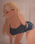 shiranui_flare (hololive) drawn by sen_(senkuden)