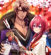 ange_katrina ange_katrina_(new_year) belmond_banderas belmond_banderas_(4th_costume) (nijisanji) drawn by rin_k