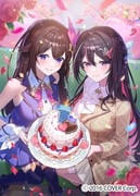 azki_(4th_costume)_(hololive) azki_(hololive) tokino_sora tokino_sora_(1st_costume) (hololive) drawn by hiyon_(hahaha_5945)