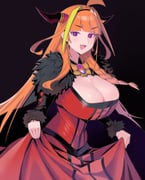 kiryu_coco maou_(maoyuu) (hololive maoyuu_maou_yuusha) drawn by dismassd