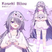 koseki_bijou koseki_bijou_(pebble_pajamas) pebble_(koseki_bijou) (hololive hololive_english) drawn by dx_(dekusu) ryota_(ry_o_ta)