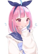 minato_aqua minato_aqua_(sailor) (hololive) drawn by ebichocopasuta