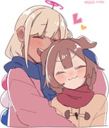 inugami_korone tsukumo_sana (hololive hololive_english) drawn by hetareeji