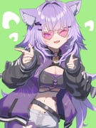 nekomata_okayu nekomata_okayu_(gyaru) (hololive) drawn by remynoue