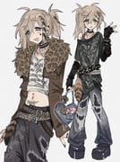 kanae_(nijisanji) my_melody (my_melody_(series) nijisanji sanrio) drawn by sp1nosaur