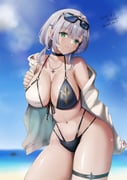 shirogane_noel shirogane_noel_(summer_2020) (hololive) drawn by yamamori_kinako