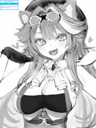 raora_panthera raora_panthera_(1st_costume) (hololive hololive_english) drawn by nanashi_(nlo)