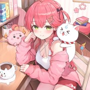 35p_(sakura_miko) maguchi_(sakura_miko) sakura_miko (hololive) drawn by mimihachi