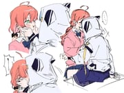 hoshimachi_suisei sakura_miko (hololive) drawn by you_(you_forme_0w0)