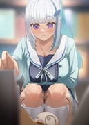 lize_helesta lize_helesta_(4th_costume) sebastian_piyodore (nijisanji) drawn by doidamon