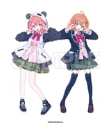 honma_himawari honma_himawari_(1st_costume) sasaki_saku sasaki_saku_(1st_costume) (nijisanji) drawn by morumoru_x