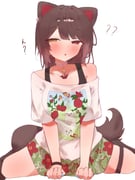 inui_toko inui_toko_(summer_casual) (nijisanji) drawn by tepenchi