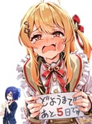 a-chan_(2nd_costume)_(hololive) a-chan_(hololive) otonose_kanade otonose_kanade_(1st_costume) (hololive hololive_dev_is) drawn by buru-dai