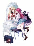 houshou_kumarine houshou_marine houshou_marine_(1st_costume) kitagawa_marin (hololive sono_bisque_doll_wa_koi_wo_suru) drawn by harusame349