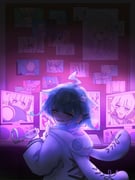 mizumiya_su mizumiya_su_(1st_costume) todoroki_hajime todoroki_hajime_(1st_costume) (hololive hololive_dev_is) drawn by torii_yukimasa