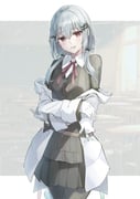 hakase_fuyuki hakase_fuyuki_(1st_costume) (nijisanji) drawn by kotorime_(kmizuq1)