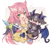 debidebi_debiru yang_nari yang_nari_(1st_costume) (nijisanji nijisanji_kr) drawn by hagiwara_rin