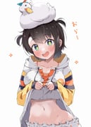 oozora_subaru oozora_subaru_(loungewear) subaru_duck (hololive) drawn by kuno_(kc9s)