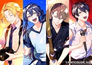 genzuki_toujirou kagami_hayato kanda_shouichi yumeoi_kakeru (nijisanji) drawn by yuuichi_(bobobo)