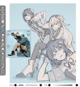 ange_katrina inui_toko lize_helesta (nijisanji) drawn by sntkkn