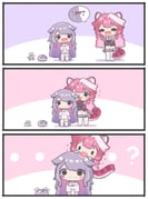 cat_wick_(koseki_bijou) john_cat_(koseki_bijou) koseki_bijou koseki_bijou_(pebble_pajamas) pebble_(koseki_bijou) raora_panthera raora_panthera_(1st_costume) (hololive hololive_english) drawn by mpien