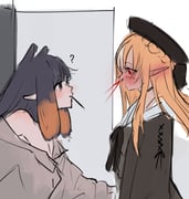 ninomae_ina'nis shiranui_flare shiranui_flare_(street) (hololive hololive_english) drawn by floomf