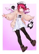 bloom_(irys) gloom_(irys) irys_(casualrys)_(hololive) irys_(hololive) (hololive hololive_english) drawn by namiorii