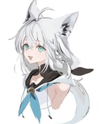 shirakami_fubuki (hololive) drawn by tea_(teahrii)