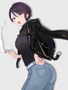 gundou_mirei gundou_mirei_(5th_costume) (nijisanji) drawn by iu_(iuiu1103)