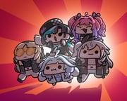 isaki_riona isaki_riona_(1st_costume) kikirara_vivi kikirara_vivi_(1st_costume) koganei_niko koganei_niko_(1st_costume) mizumiya_su mizumiya_su_(1st_costume) rindo_chihaya rindo_chihaya_(1st_costume) (hololive hololive_dev_is) drawn by keenbiscuit