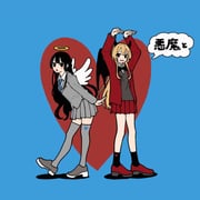 ienaga_mugi tsukino_mito (nijisanji tententengokujigokugoku_(aiobahn)) drawn by coalowl