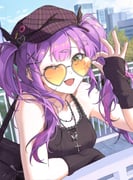 tokoyami_towa (hololive) drawn by yulmu1005