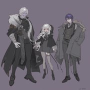 gilzaren_iii kenmochi_touya morinaka_kazaki (nijisanji wolfism_(vocaloid)) drawn by orexxxo