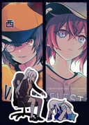 ange_katrina higuchi_kaede higuchi_kaede_(1st_costume) inui_toko lize_helesta lize_helesta_(1st_costume) (nijisanji nijisanji_koshien) drawn by rita_(56yellow)