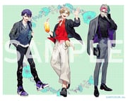 fushimi_gaku joe_rikiichi kenmochi_touya (nijisanji sweets_paradise) drawn by tatsuta_age