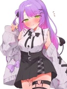 tokoyami_towa tokoyami_towa_(jirai_kei) (hololive) drawn by tepenchi