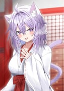 nekomata_okayu (hololive) drawn by atatamemusubi