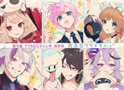 blooper_(mario) bob-omb boo_(mario) eli_conifer fuwa_minato koopa_troopa naraka_(nijisanji) rindou_mikoto yumeoi_kakeru yuuhi_riri (mario_(series) mario_kart nijisanji) drawn by iv_4t