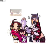 cecilia_immergreen gigi_murin gigi_murin_(1st_costume) irys_(hololive) irys_(irys_2.0)_(hololive) ninomae_ina'nis ninomae_ina'nis_(1st_costume) (hololive hololive_english) drawn by blaparky
