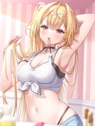 hoshikawa_sara hoshikawa_sara_(1st_costume) (nijisanji) drawn by meme_(mm_ta_mm)